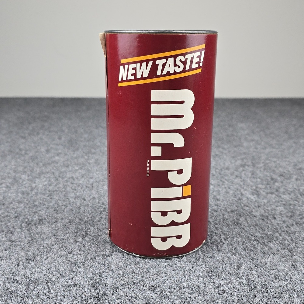 Vintage Mr. Pibb "Put‎ It in Your Head" Rare Puzzle Canister 7.5″ Unopened Promo